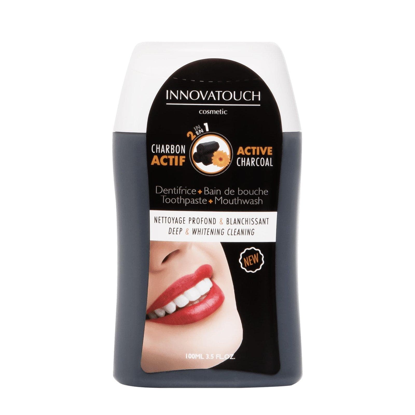 INNOVATOUCH Dentifrice Bain De Bouche charbon 2en1