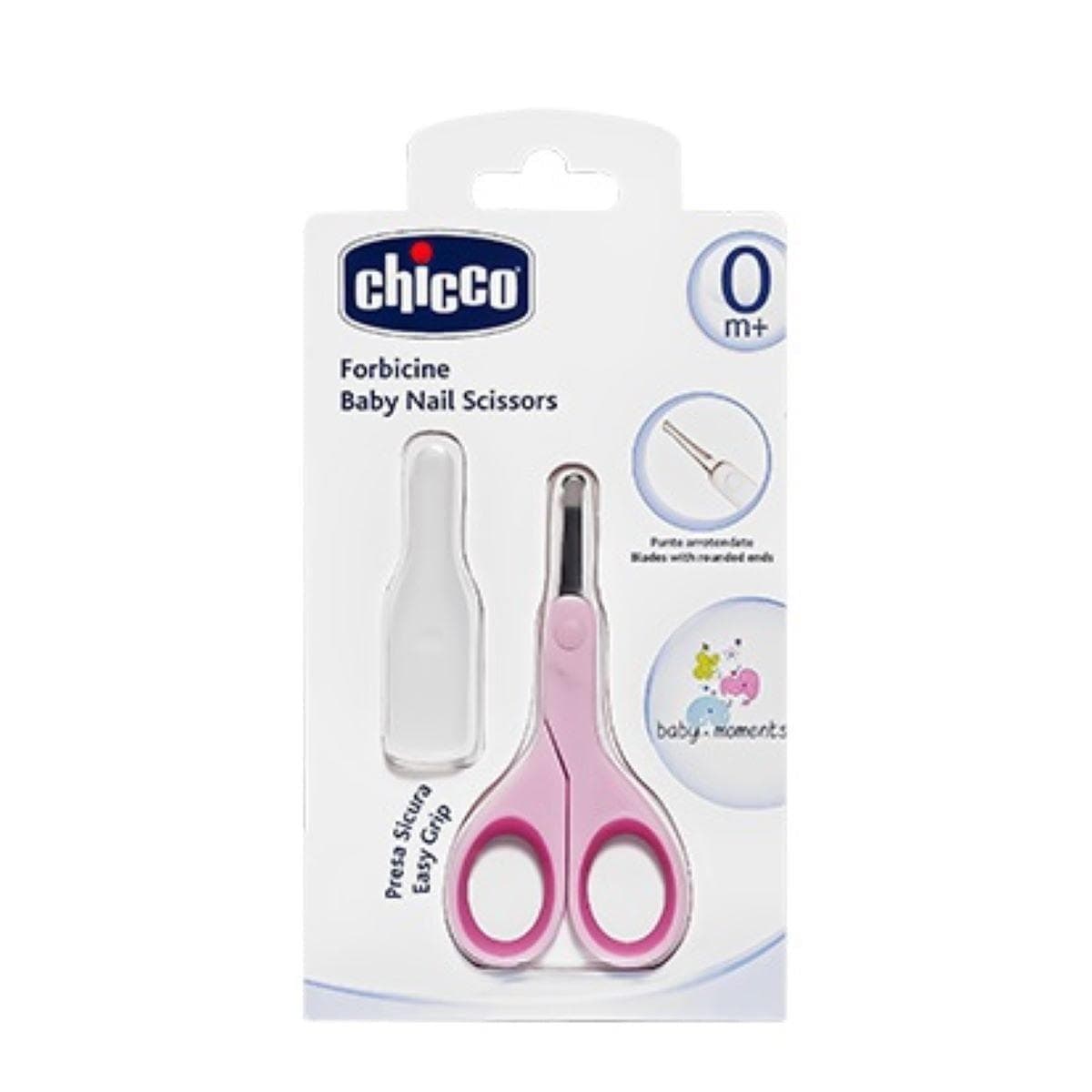 CHICCO Ciseaux Rose avec Etui Protecteur