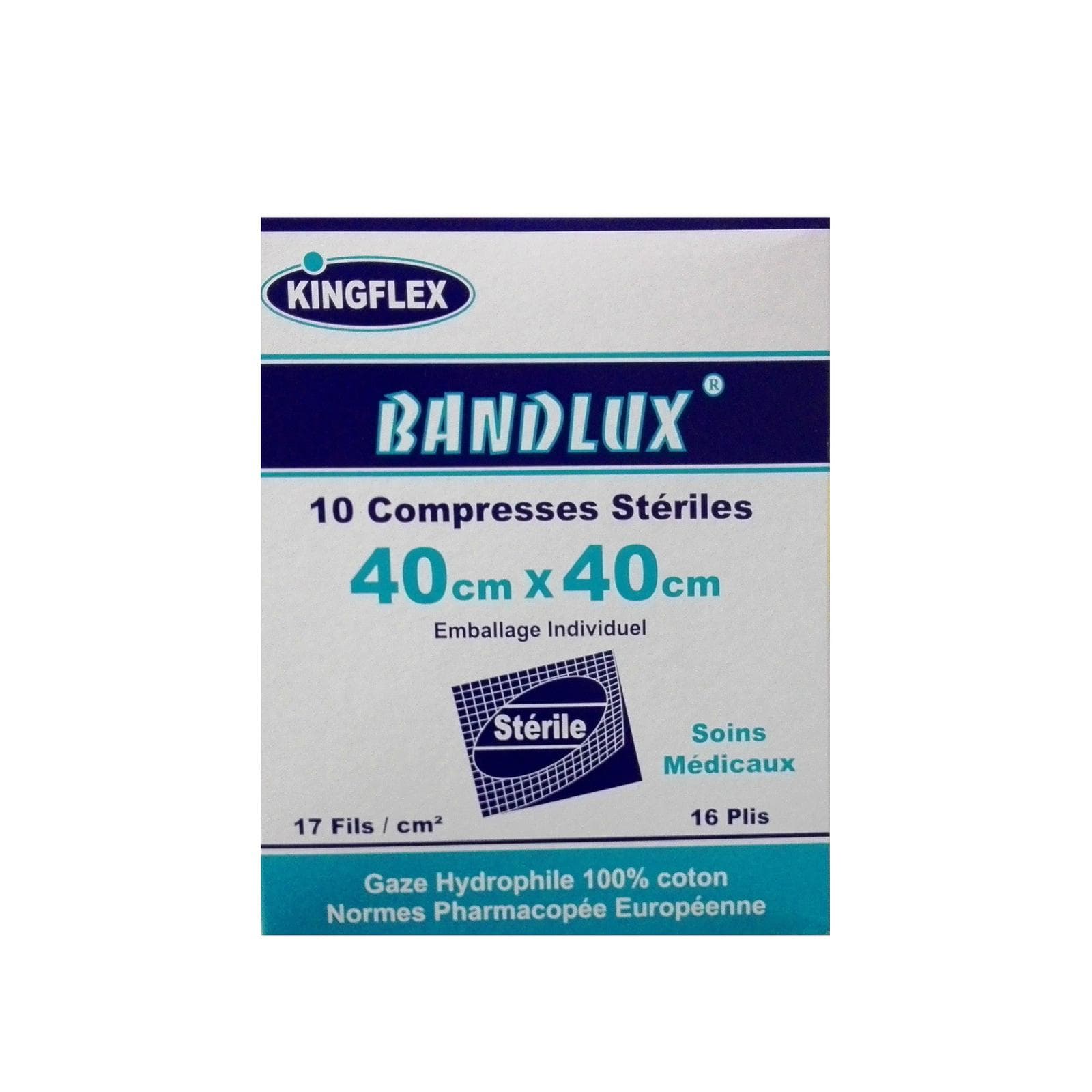 BANDLUX Compresses Stériles 40*40 cm