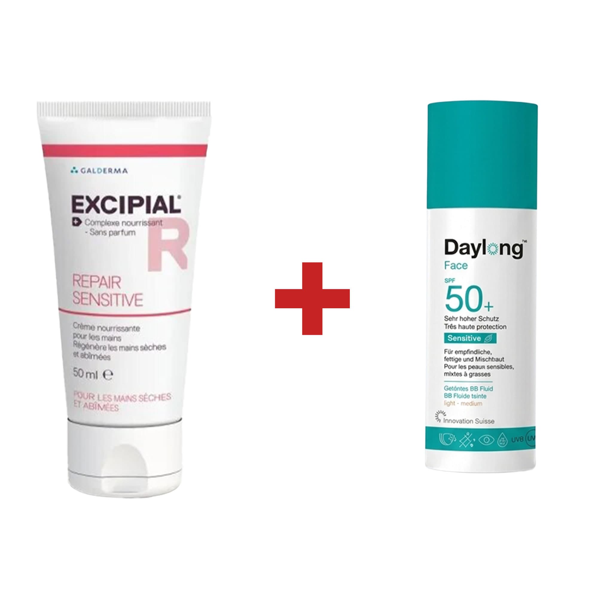 DAYLONG Pack Face Sensitive BB Fluide Teinté SPF 50+