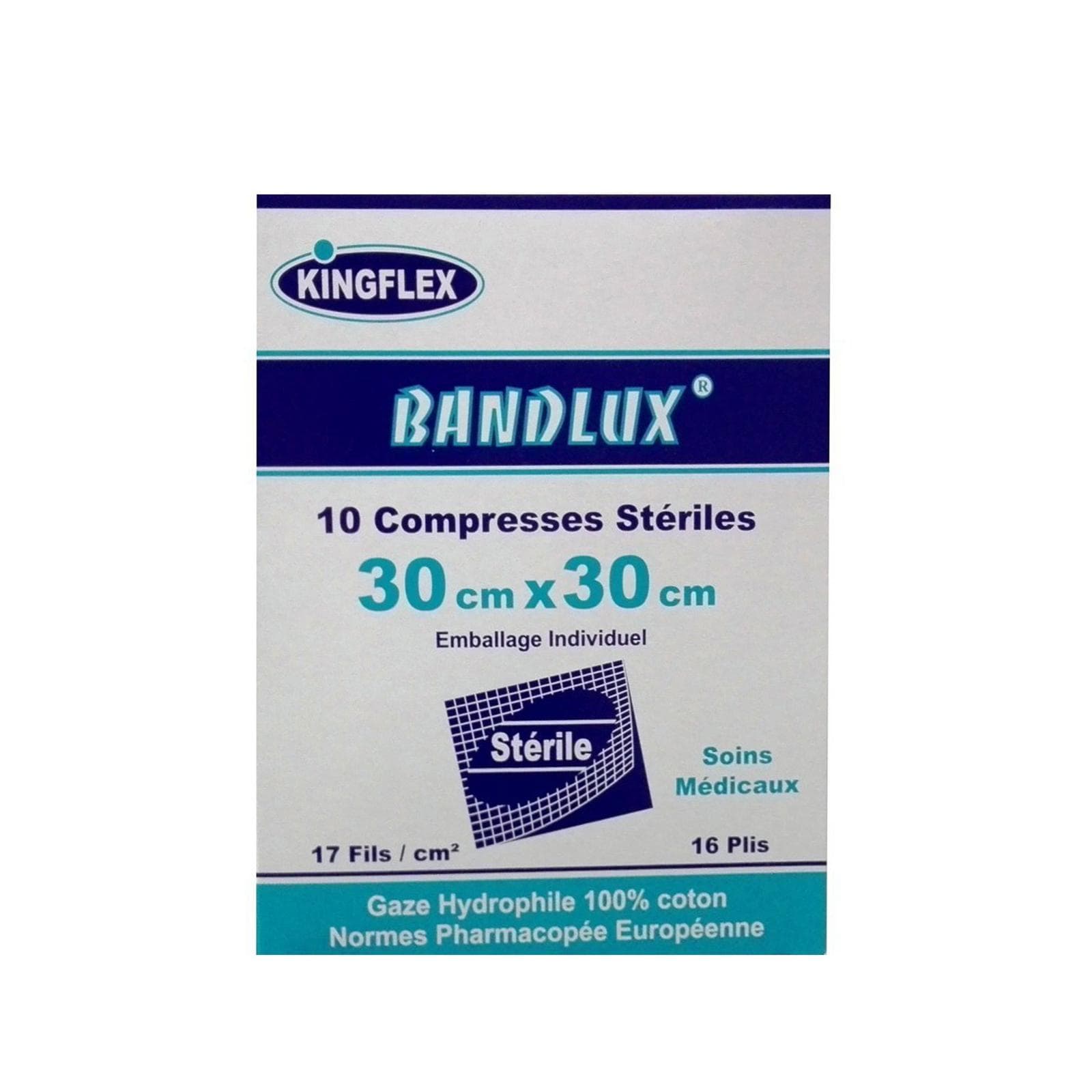 BANDLUX Compresses Stériles 30*30 cm
