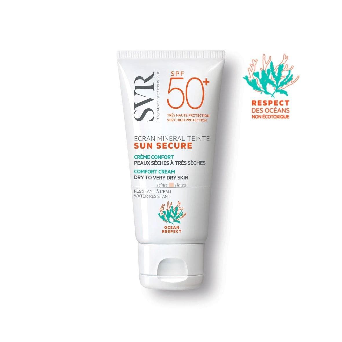 SVR Sun Secure Ecran Minéral Teinté peaux sèches SPF 50+