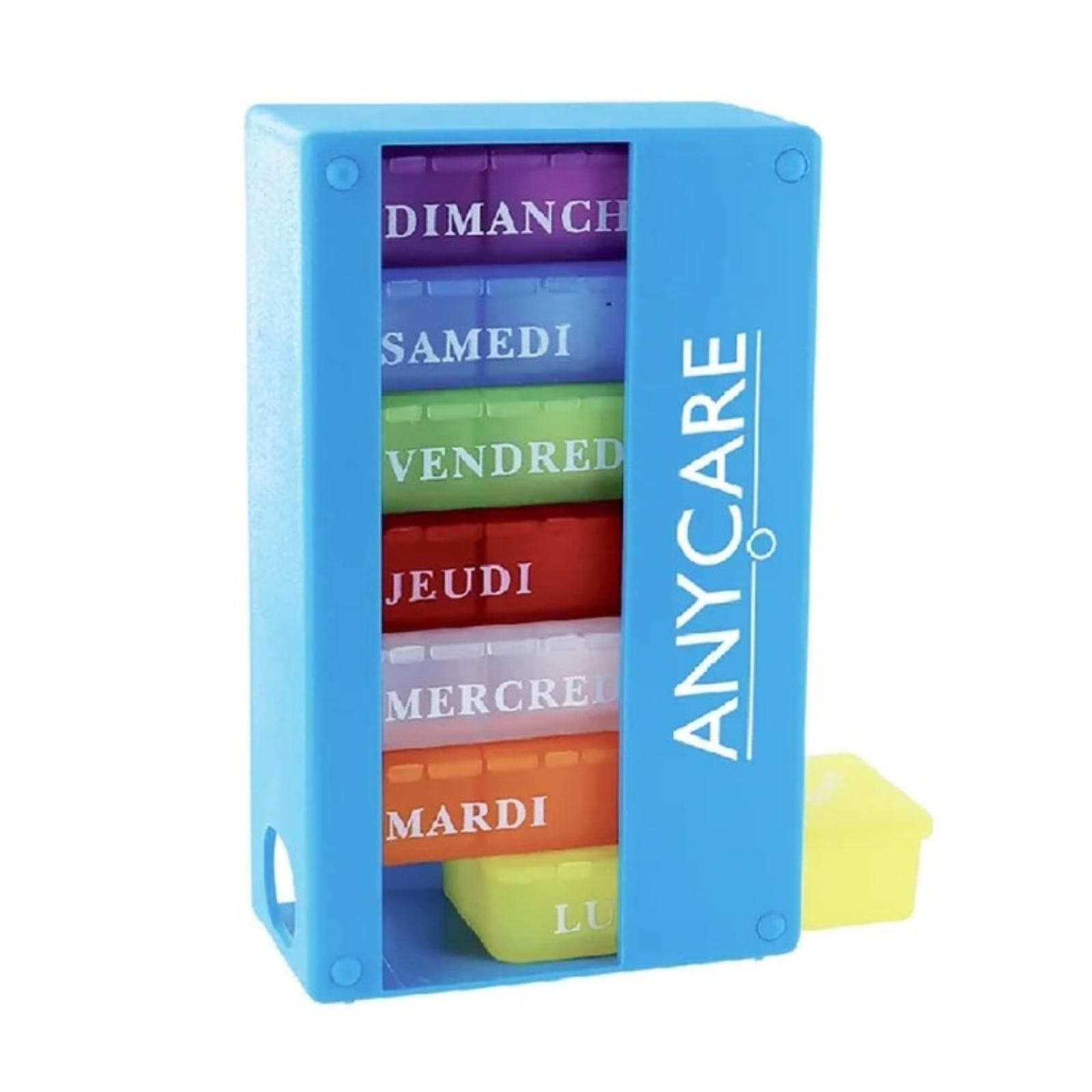 ANYCARE Pilulier Semainier Bleu
