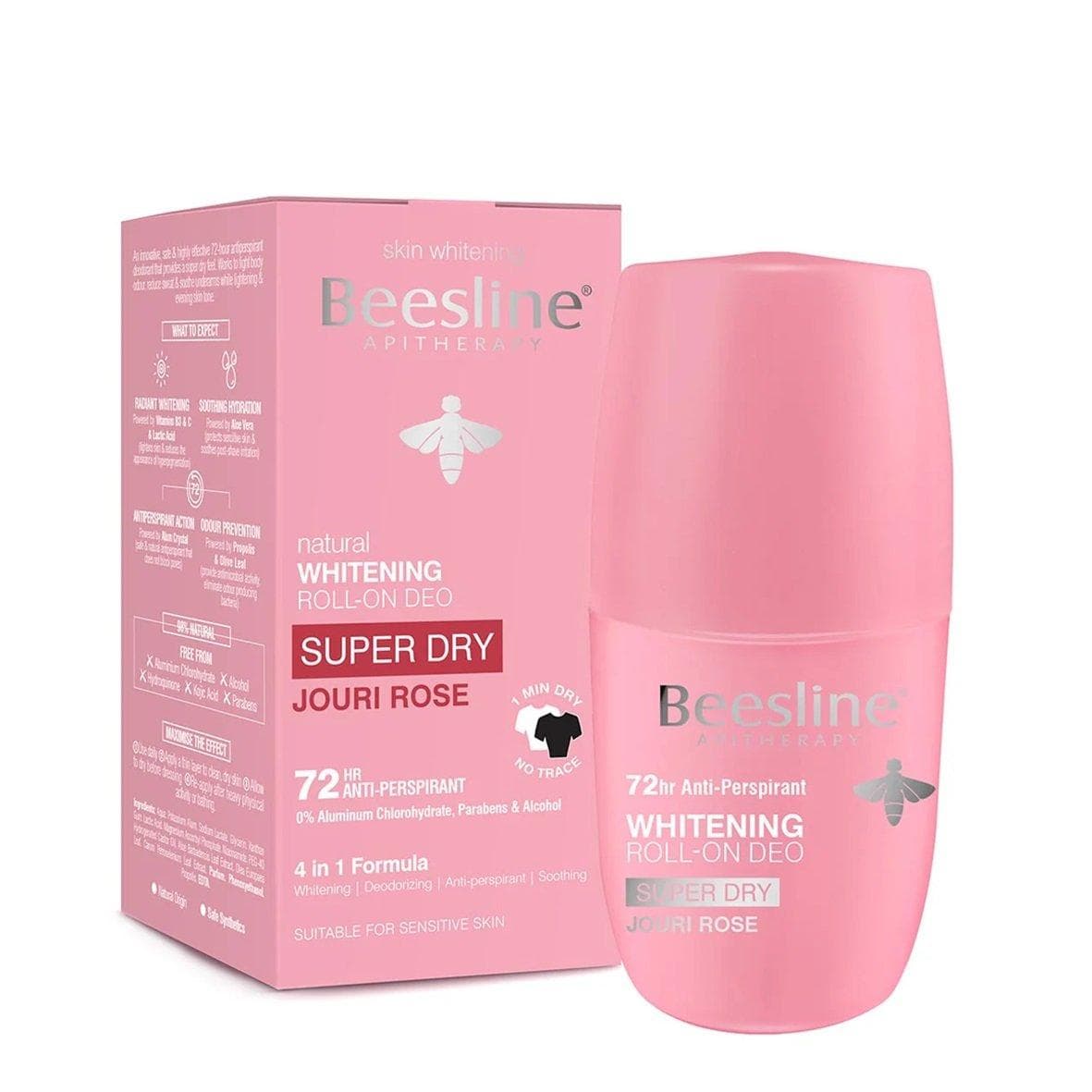BEESLINE SUPER DRY Jouri Rose Déodorant Roll-On 72 h