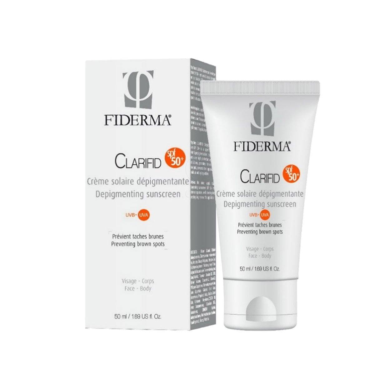 FIDERMA CLARIFID Crème Solaire Dépigmentante SPF 50+