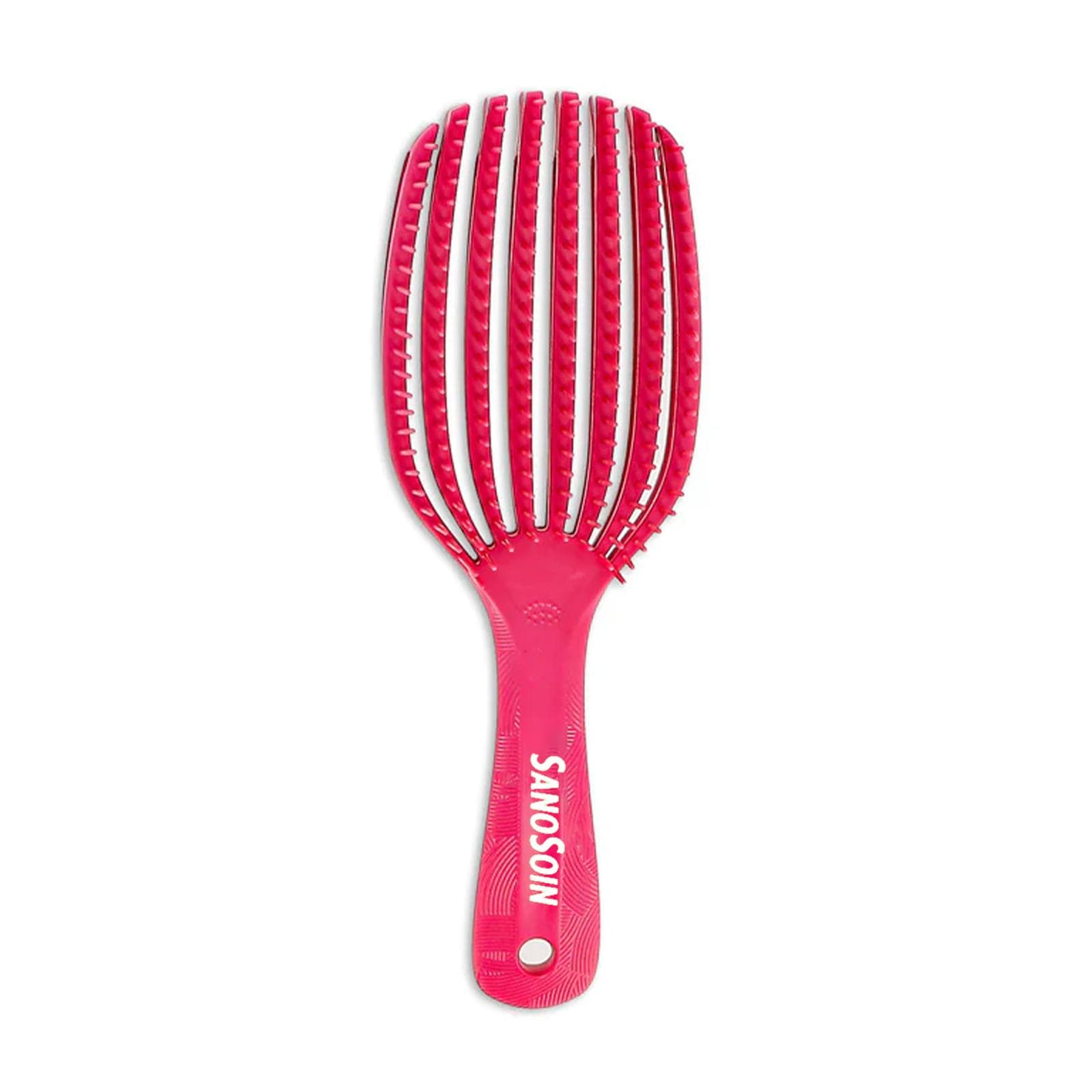 SANOSOIN Curly Brosse à Cheveux Rose
