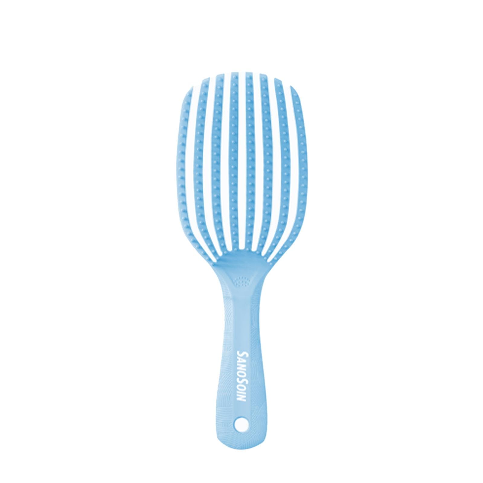 SANOSOIN Curly Brosse à Cheveux Bleue