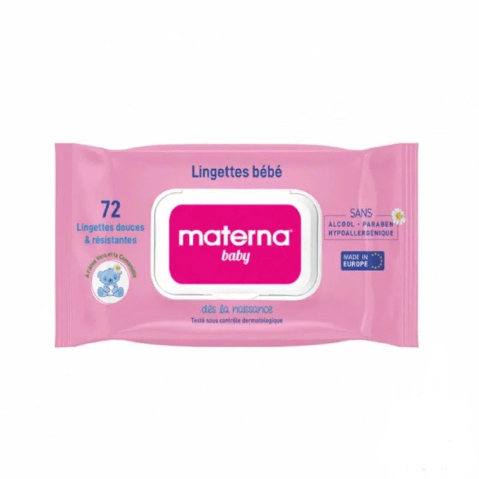 MATERNA Baby Lingettes *72 Rose