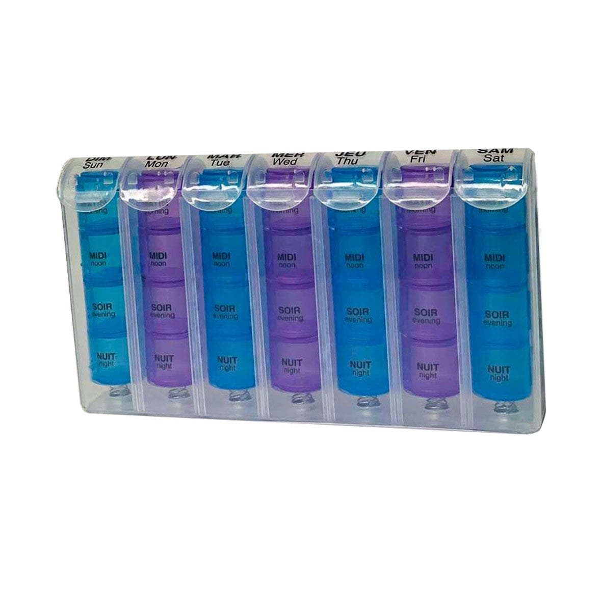 ANYCARE Pilulier Hebdomadaire Bleu