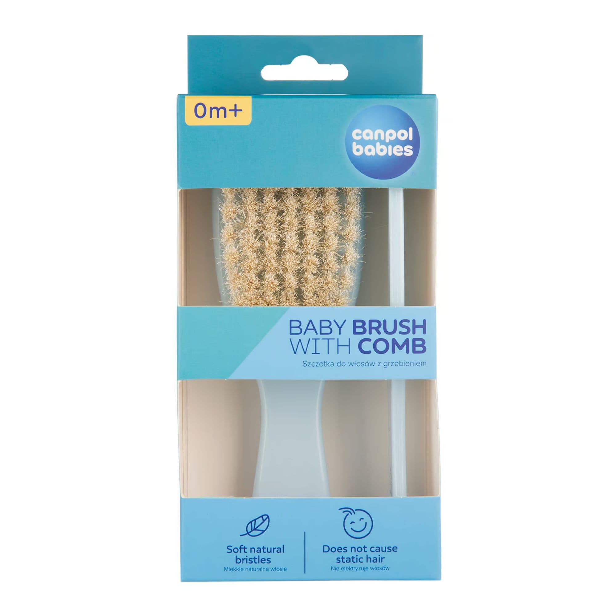 CANPOL BABIES Set Brosse Et Peigne Bleu