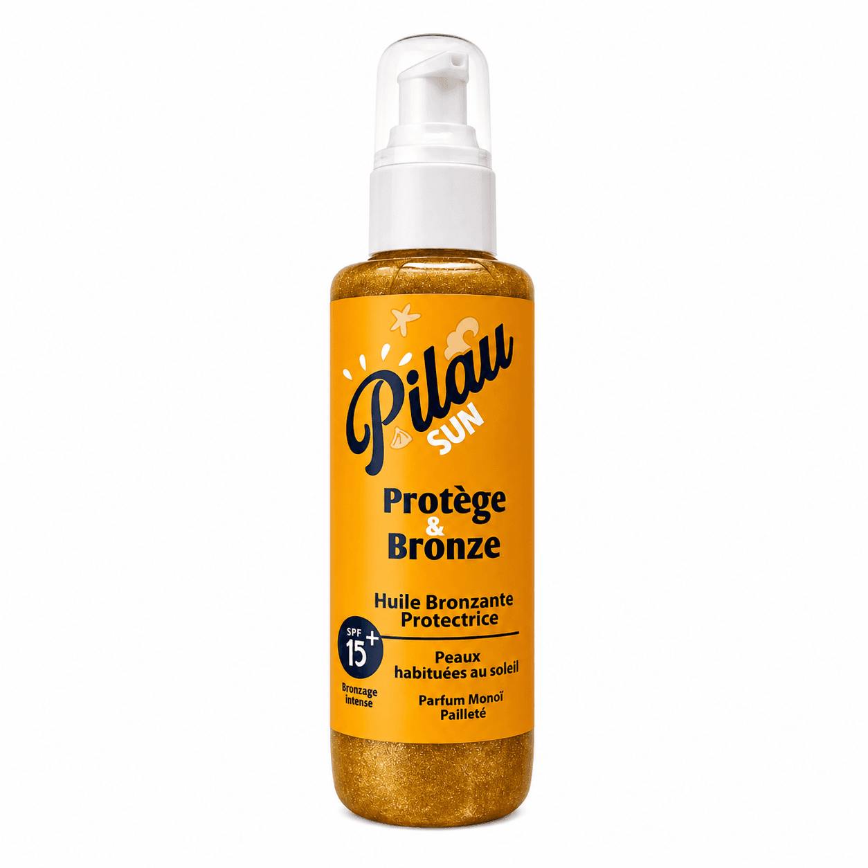 PILAU Sun Huile Bronzante Protectrice SPF 15+