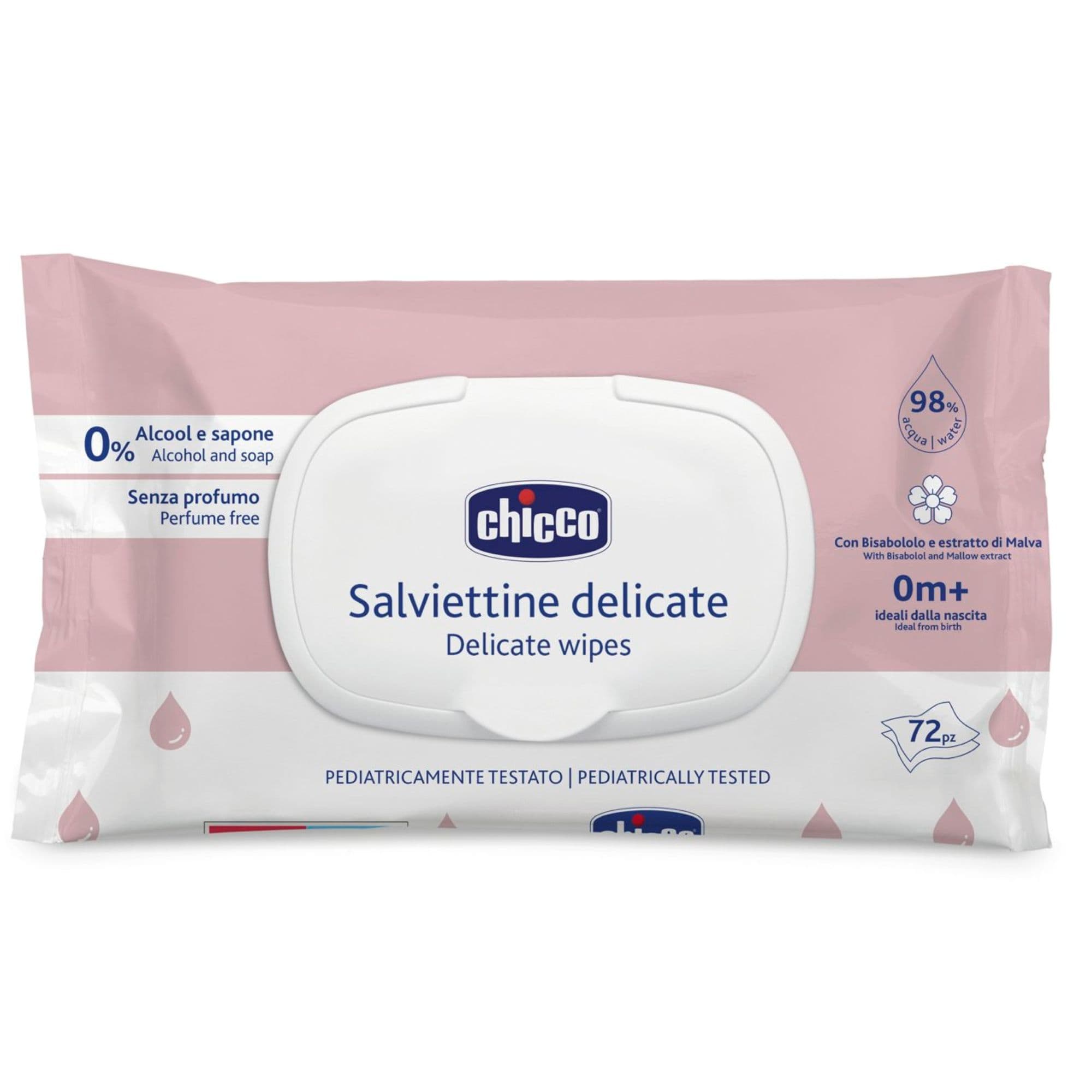 CHICCO Lingettes Délicates 0m+