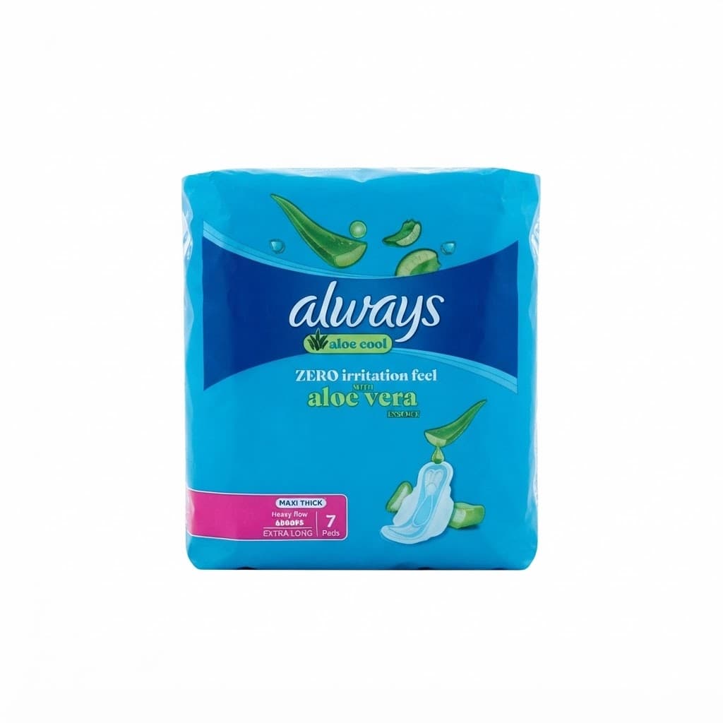 ALWAYS Serviette Femme Extra Long 7 Pièces