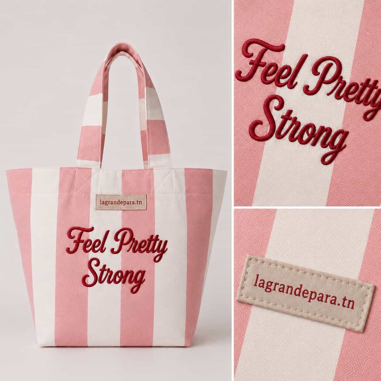 ParaSmart Feel Pretty Strong Tote Bag Rose