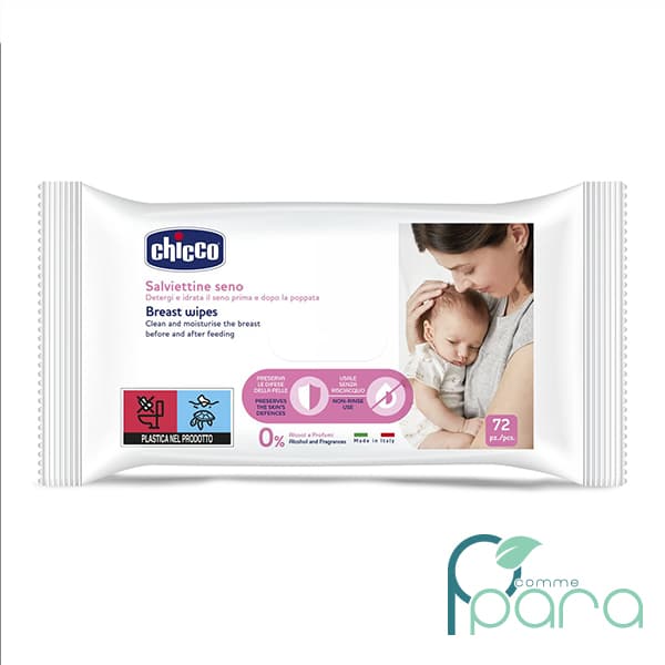 CHICCO Lingettes Seins,72 Pièces