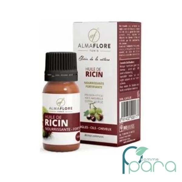 ALMAFLORE Huile de Ricin Bio, 10ml