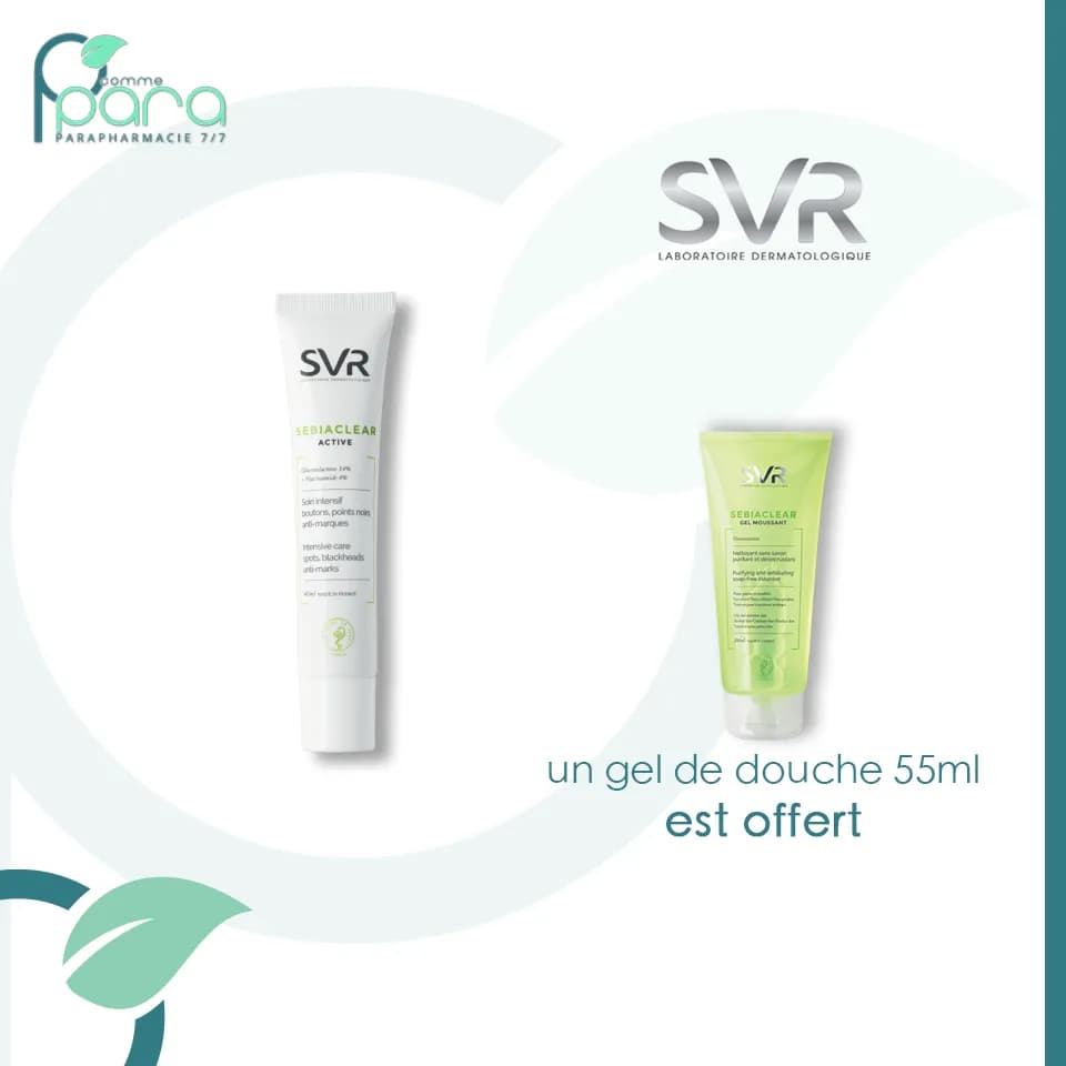 SVR Sebiaclear Active +Gel Moussant OFFERT