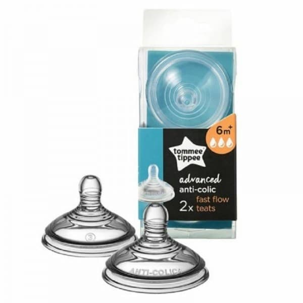 TOMMEE TIPPEE Tétine AAC Débit Rapide*2 6M+