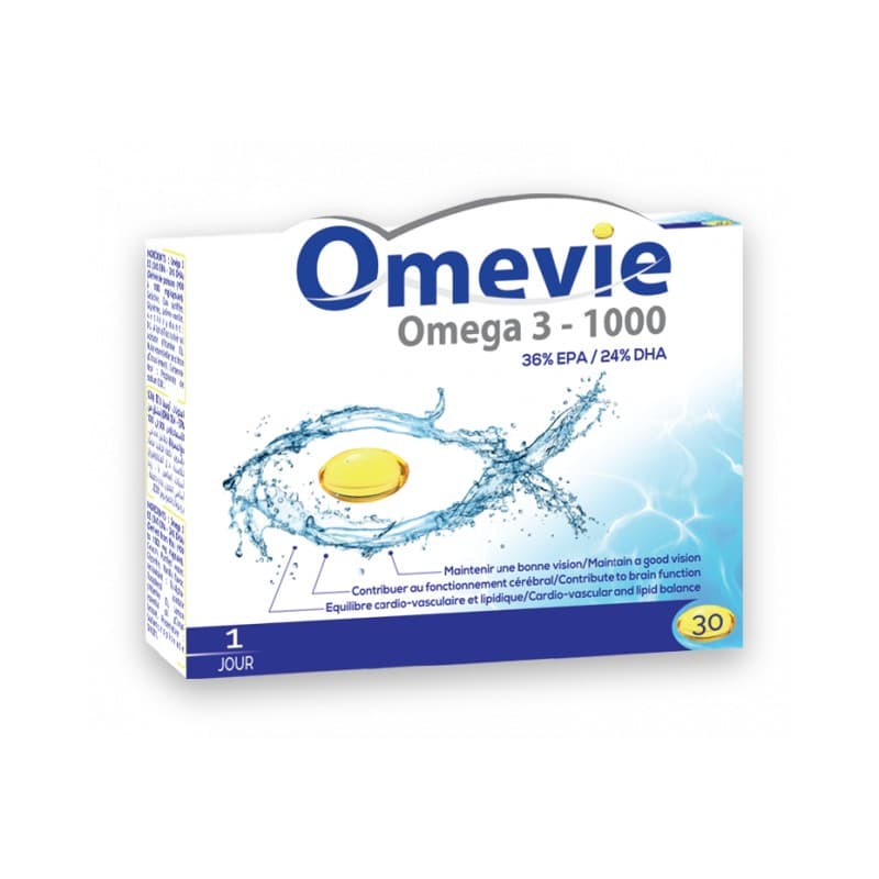 OMEVIE Oméga 3 –1000 , 30 Capsules