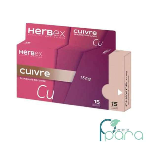 HERBEX Cuivre ,15 Gélules