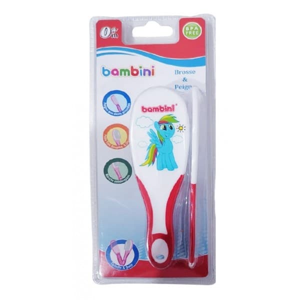 BAMBINI Brosse et Peigne Blanc