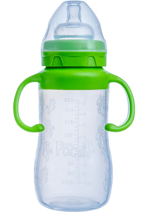 POCOBaby Biberon silicone vert ,270ml