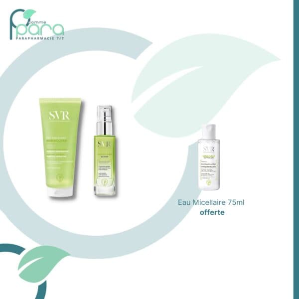 SVR Pack Sebiaclear Sérum+Gel+Eau Micellaire