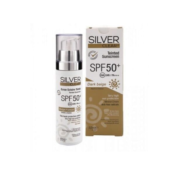 SILVER CLEAR Ecran teinté beige foncé,50ml