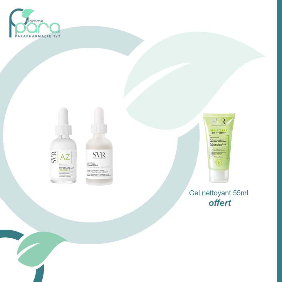 SVR PACK 4 Ampoule+Gel Nettoyant OFFERT