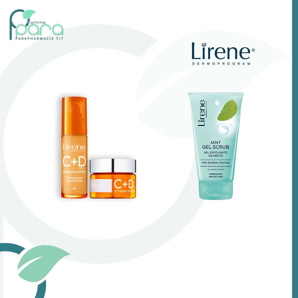 LIRENE PACK Sérum +Crème+Gel Net Menthe