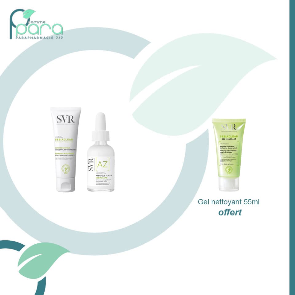 SVR PACK Sebiaclear Hydra + Ampoule[AZ]