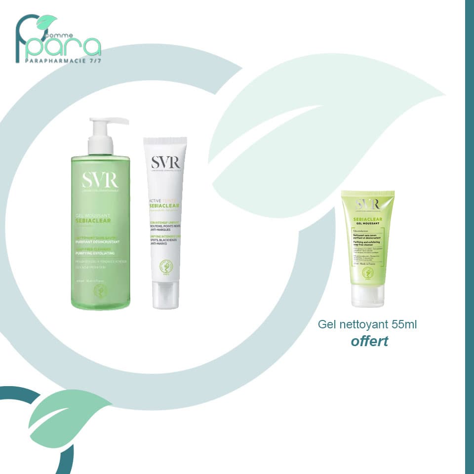 SVR PACK Sebiaclear Gel +Active+Gel Net OFFERT