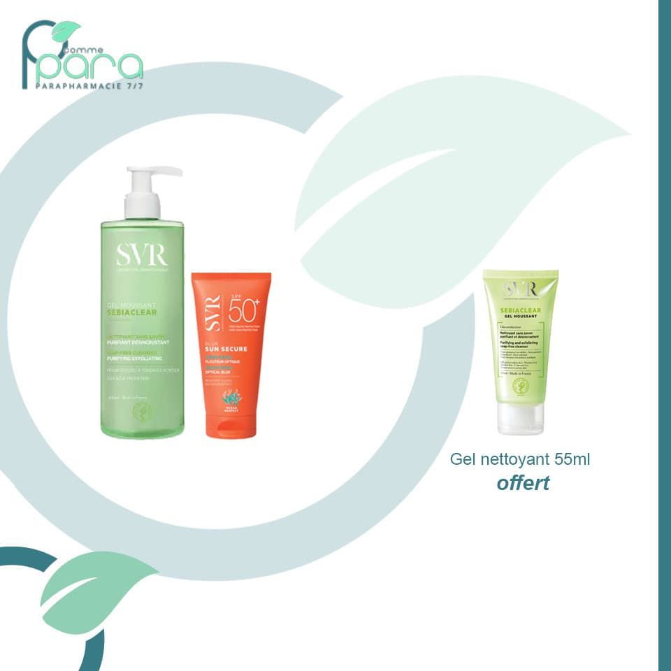 SVR PACK Gel Moussant+Blur+Gel Net OFFERT