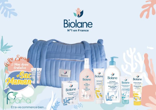 BIOLANE Sac Maman Bleu+2 Mini Doses