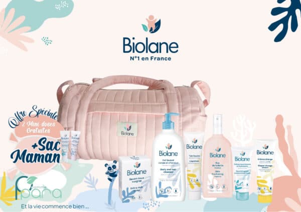 BIOLANE Sac Maman Rose+2 Mini Doses