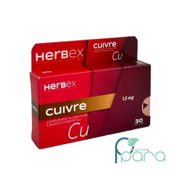 HERBEX Cuivre ,30 Gélules
