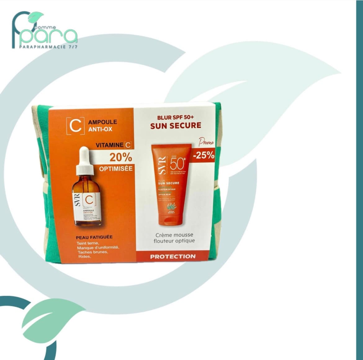 SVR Trousse Ampoule[C]+Sun Secure Blur