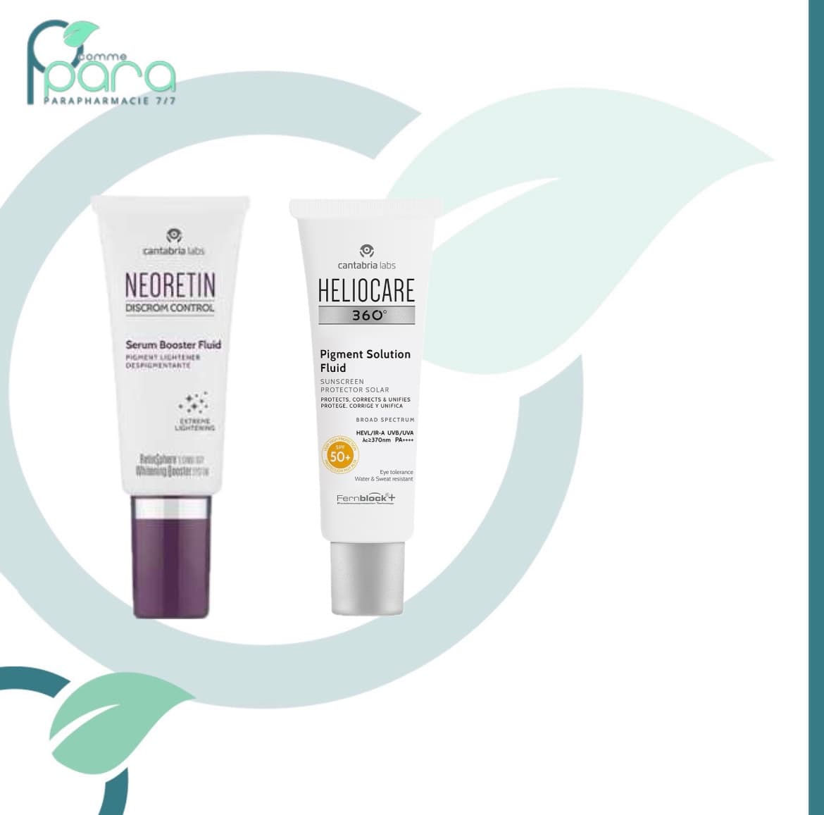 Pack HELIOCARE Ecran pigment Solution+ NEORETIN Sérum