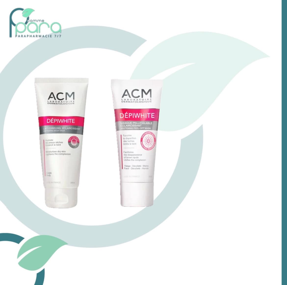 ACM Depiwhite Pack Masque+Lait Corporel