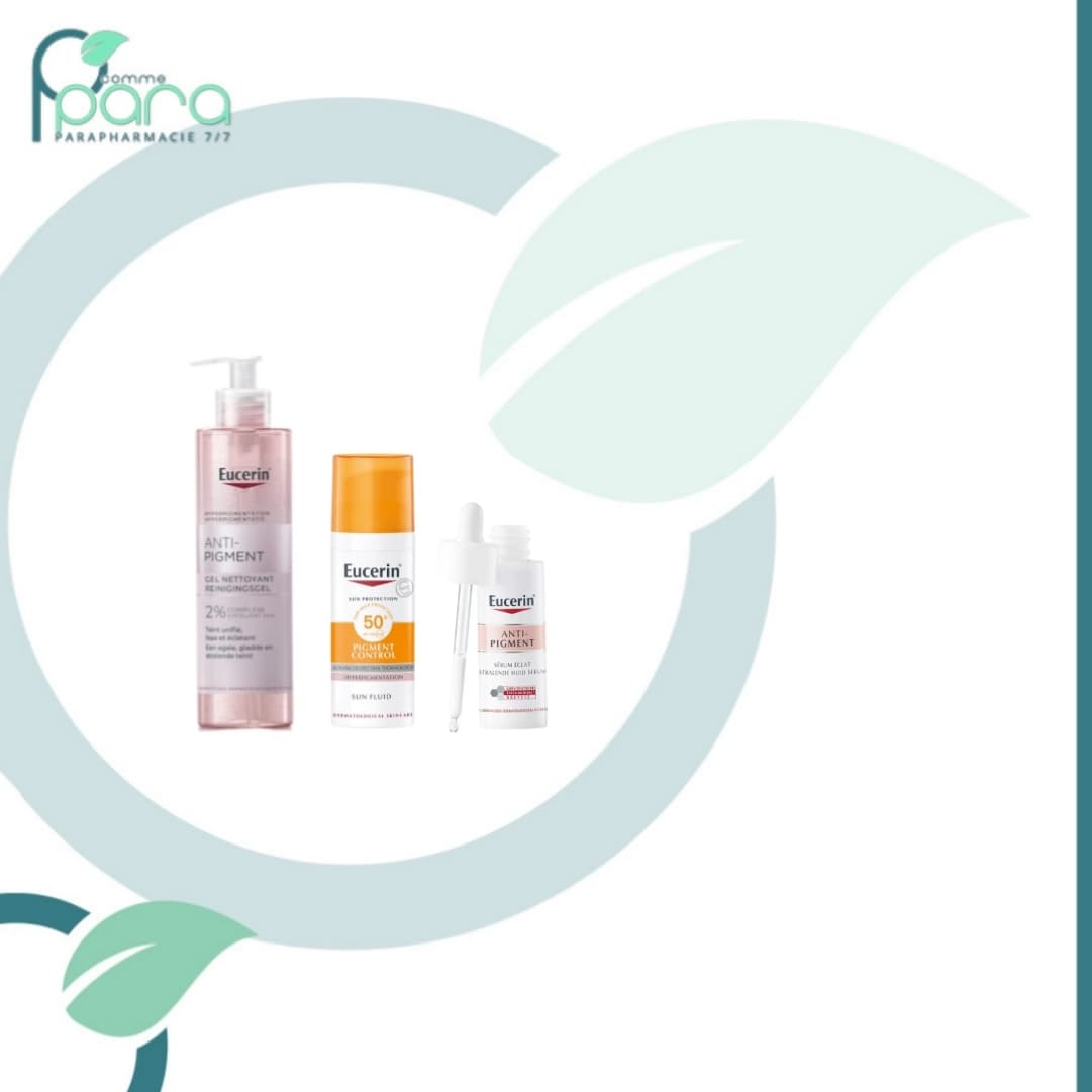 EUCERIN Pack Control Fluid+Sérum Eclat+Gel Net