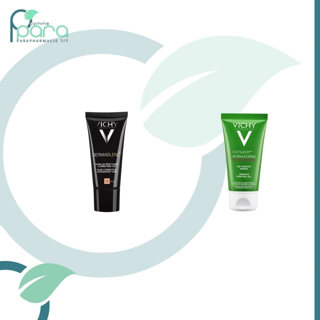 VICHY Pack Dermablend Fond Teint 35+Gel Purifiant