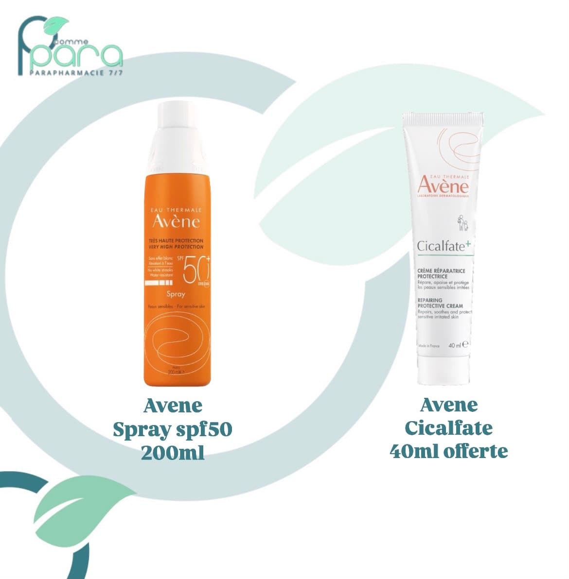 AVENE Pack Spray SPF50+Cicalfate Crème