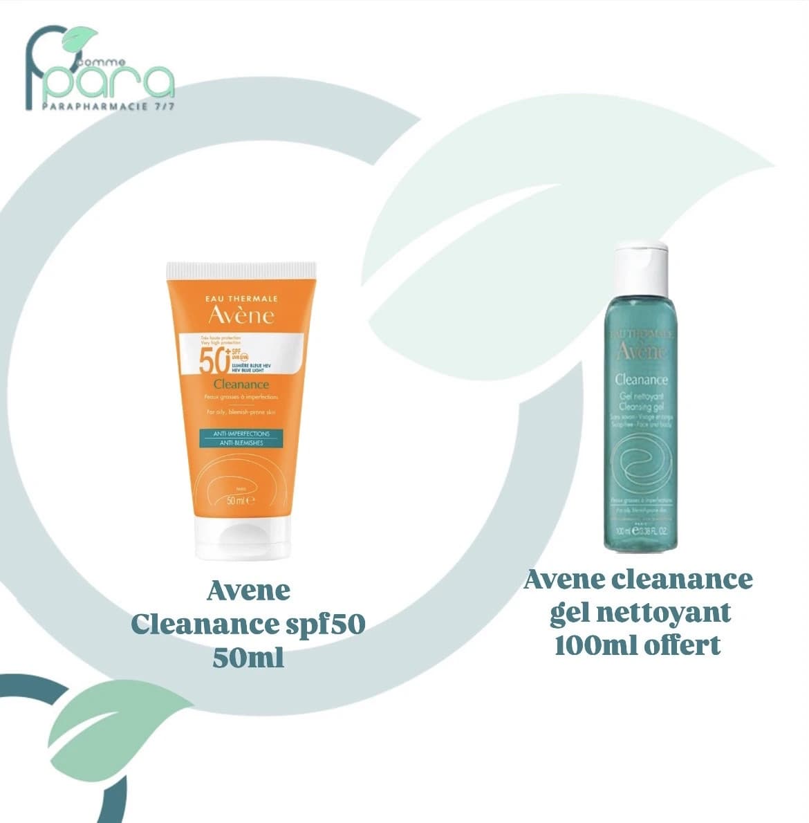 AVENE Pack Cleanance Solaire+Gel Net OFFERT