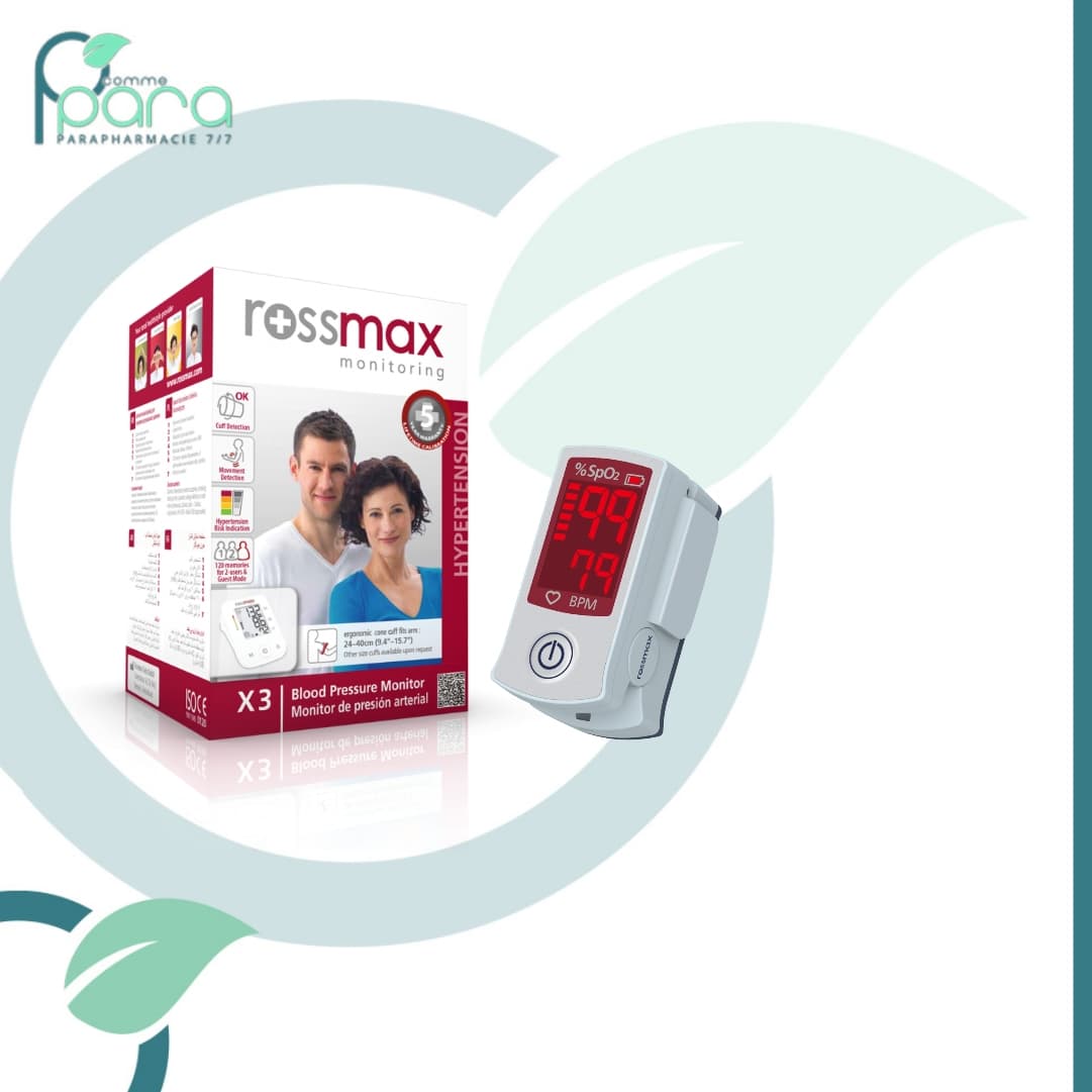 ROSSMAX Pack Tensiomètre X3+ Oxymètre SB100