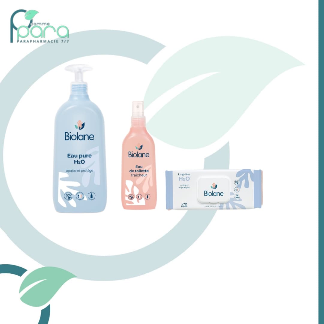 BIOLANE Pack Eau Pure+Eau Fraîcheur+Lingettes