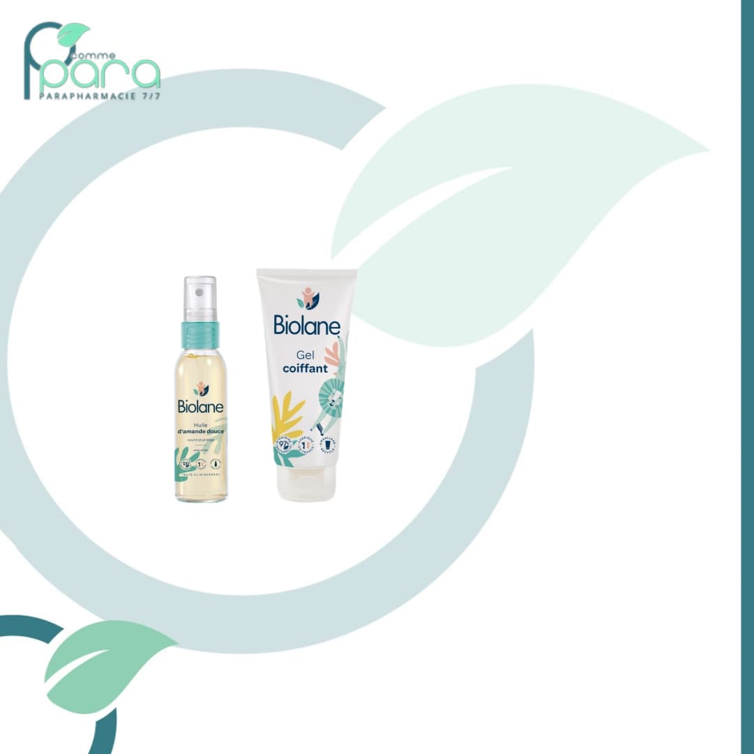 BIOLANE Pack Gel Coiffant+Huile D’amande