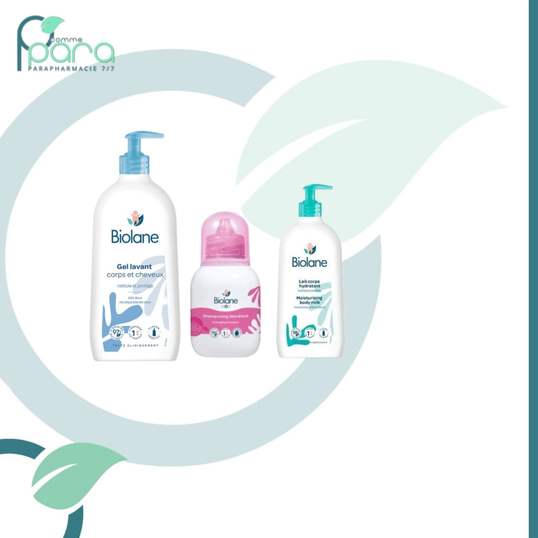 BIOLANE Pack Gel Lavant +Shamp+Lait Corps