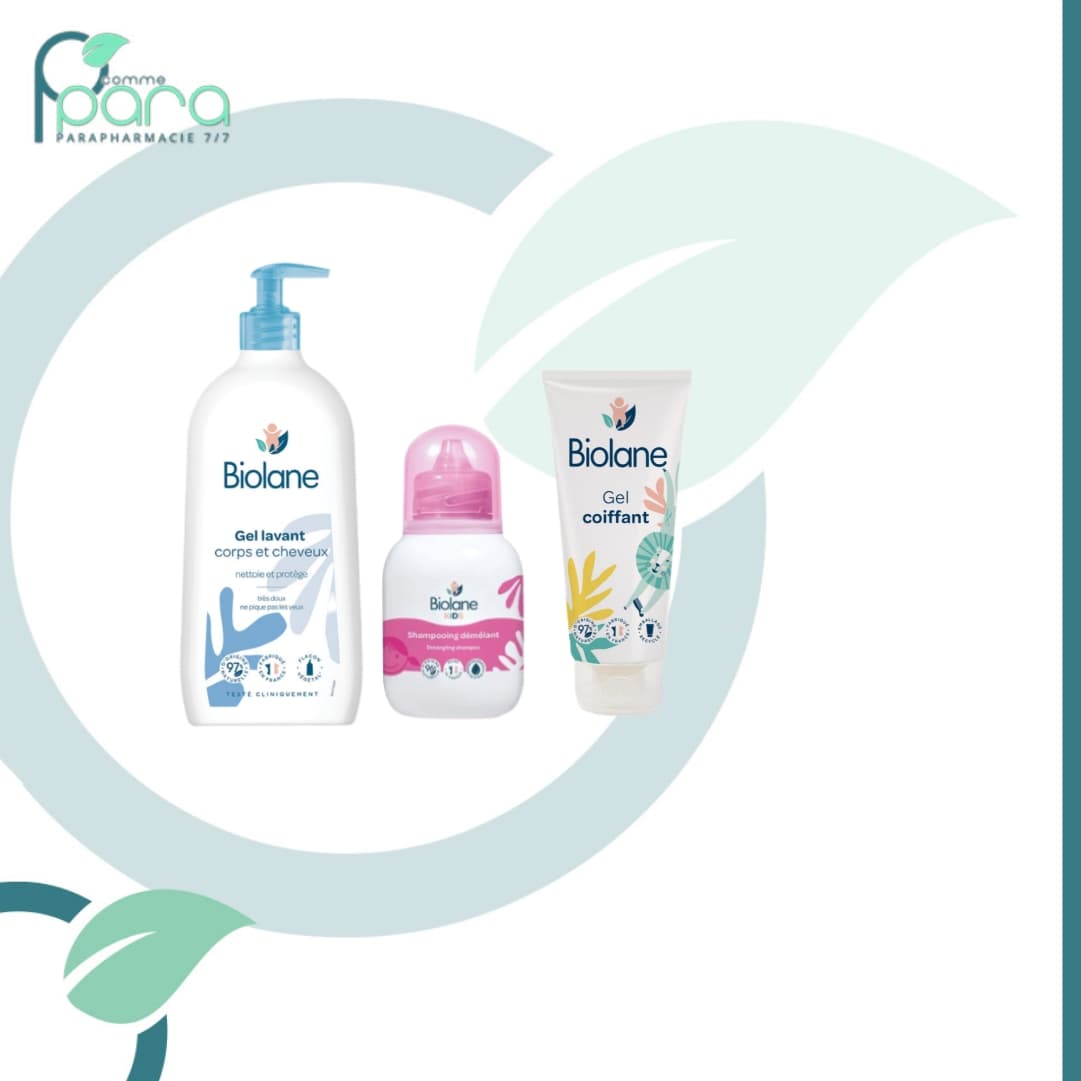 BIOLANE Pack Gel[Lavant+Coiffant]+Shampooing