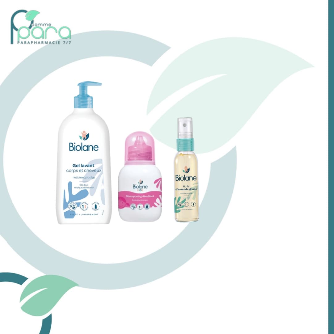BIOLANE Pack Gel Lavant +Shampooing +Huile