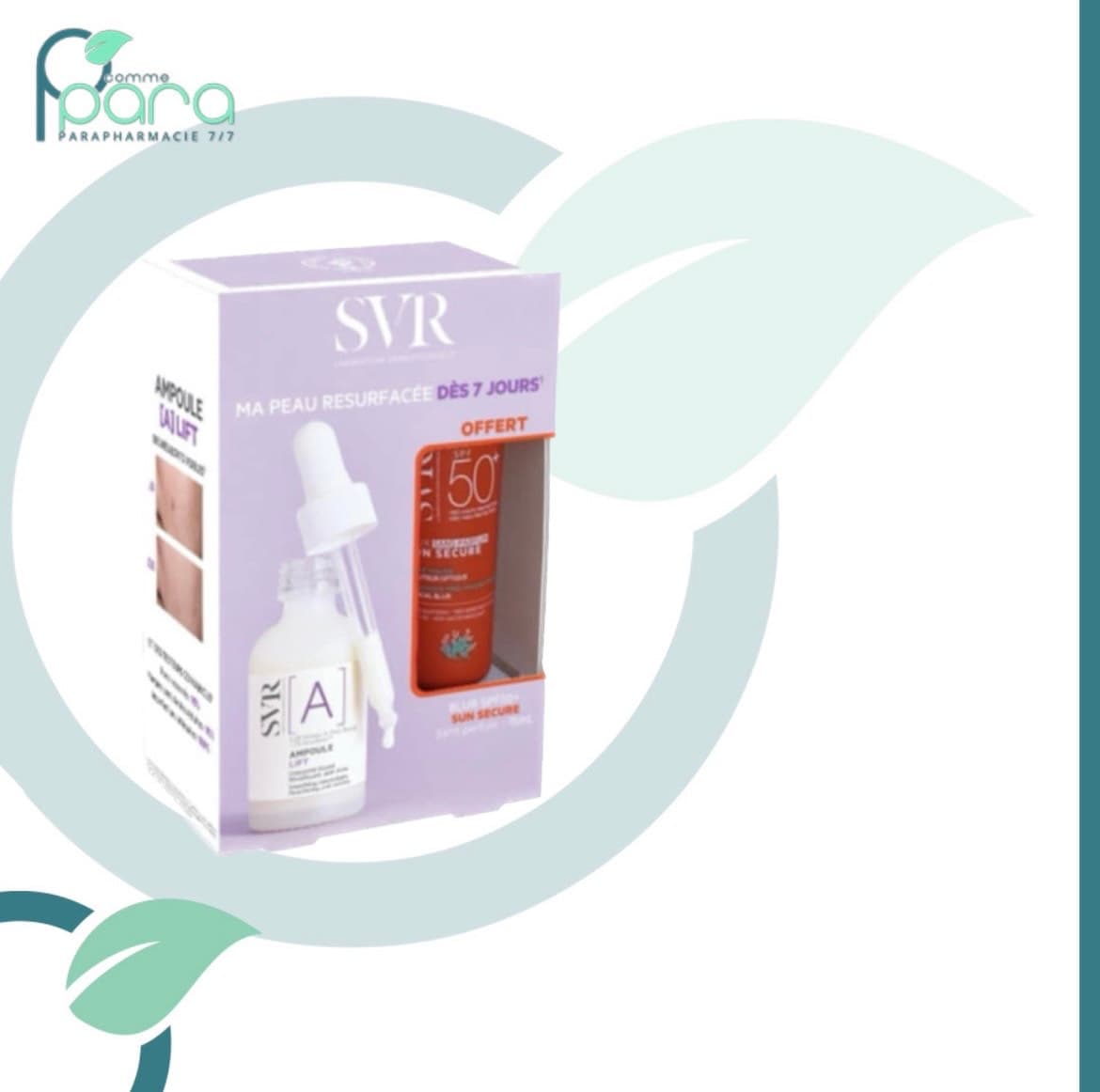 SVR Pack Ampoule [A]+Sun Secure Blur Sans Parfum